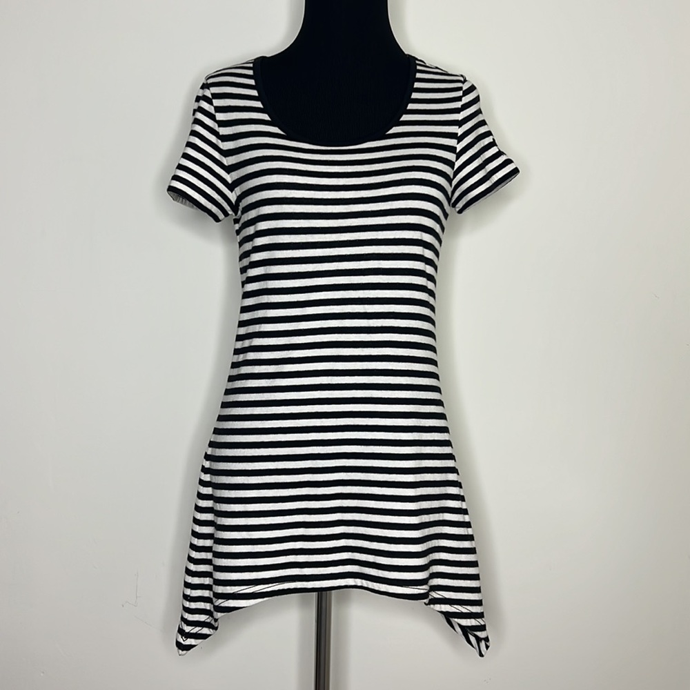 Y-3 YOHJI YAMAMOTO ADIDAS High-Low Angled Hem Jersey Knit Top S